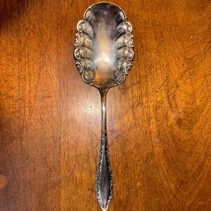 Silver Vintage Serving Spoon